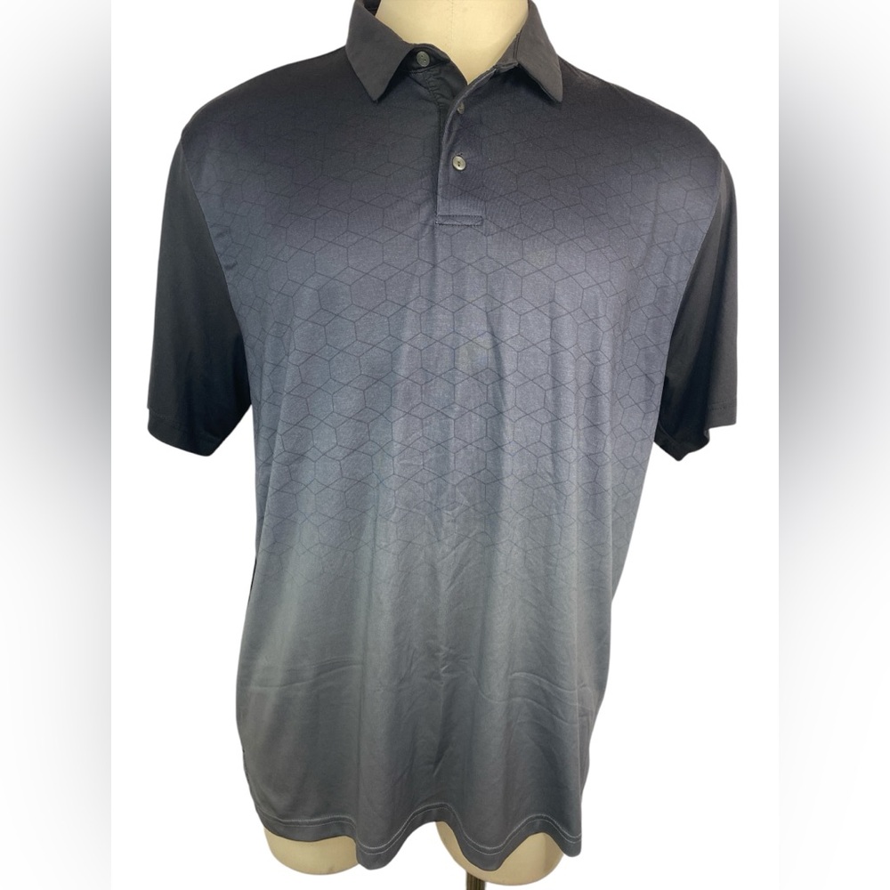 Ben Hogan Performance Men's Black Gradient Polo Shirt XL